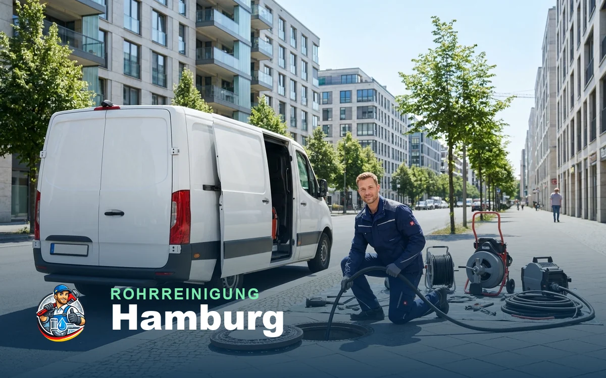 Rohrreinigung in Hamburg – professioneller Abfluss- und Kanalservice vor Ort